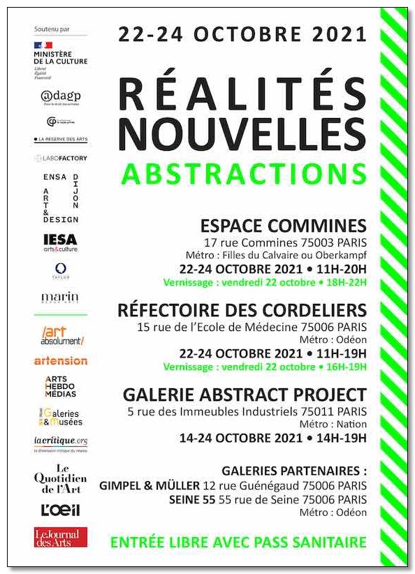 * affiche exposition Réalités Nouvelles 2021