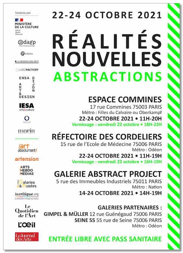 * affiche exposition Réalités Nouvelles 2021